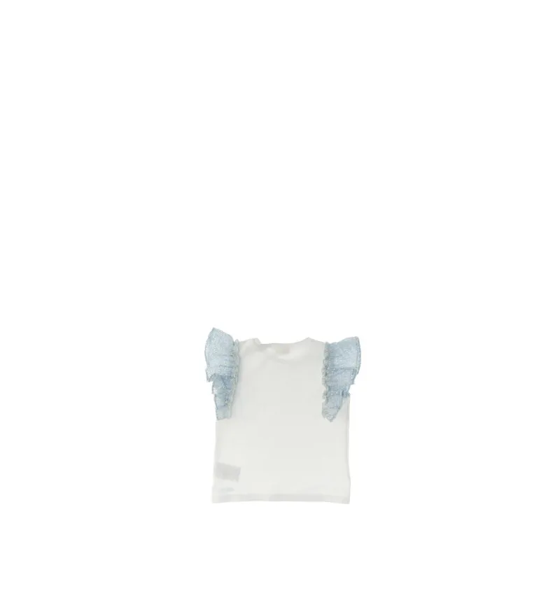T-shirt con volant