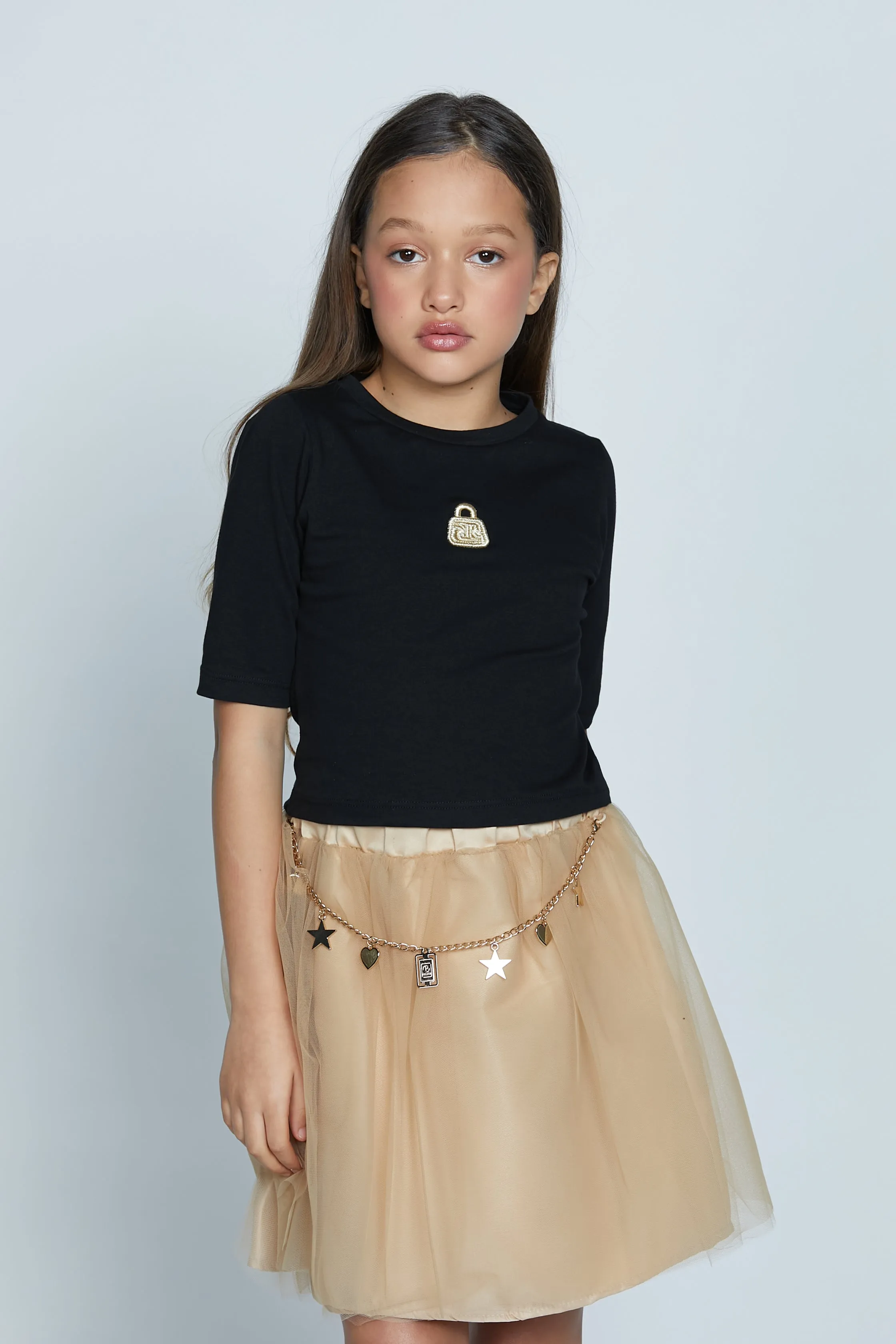 T-shirt ERICA mezza manica corta ricamo relish