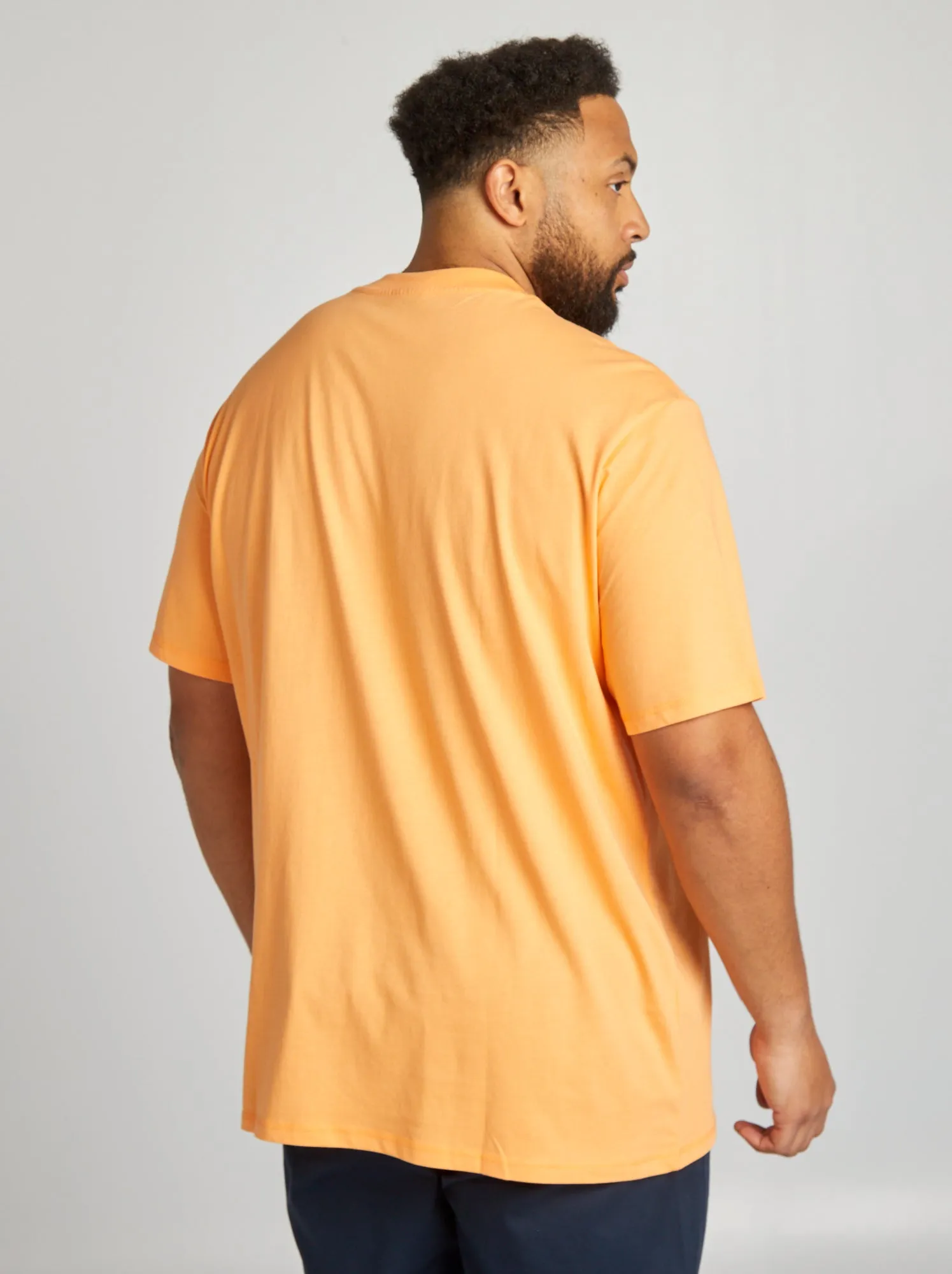 T-shirt in jersey tinta unita - ARANCIONE