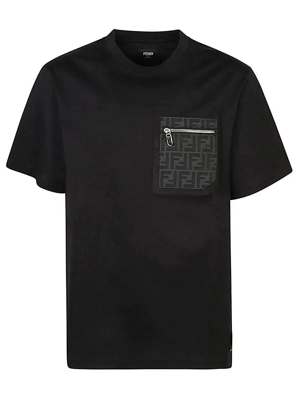 T-Shirt-T-shirt in jersey nero