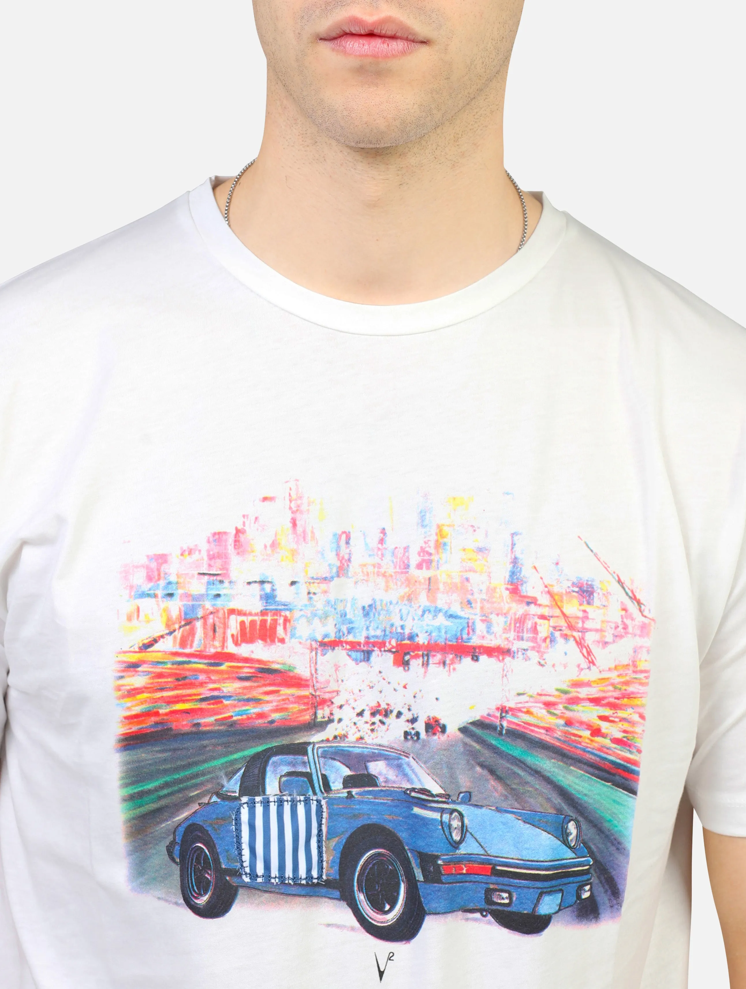 t-shirt V2 TU PORSCHEBIANCO