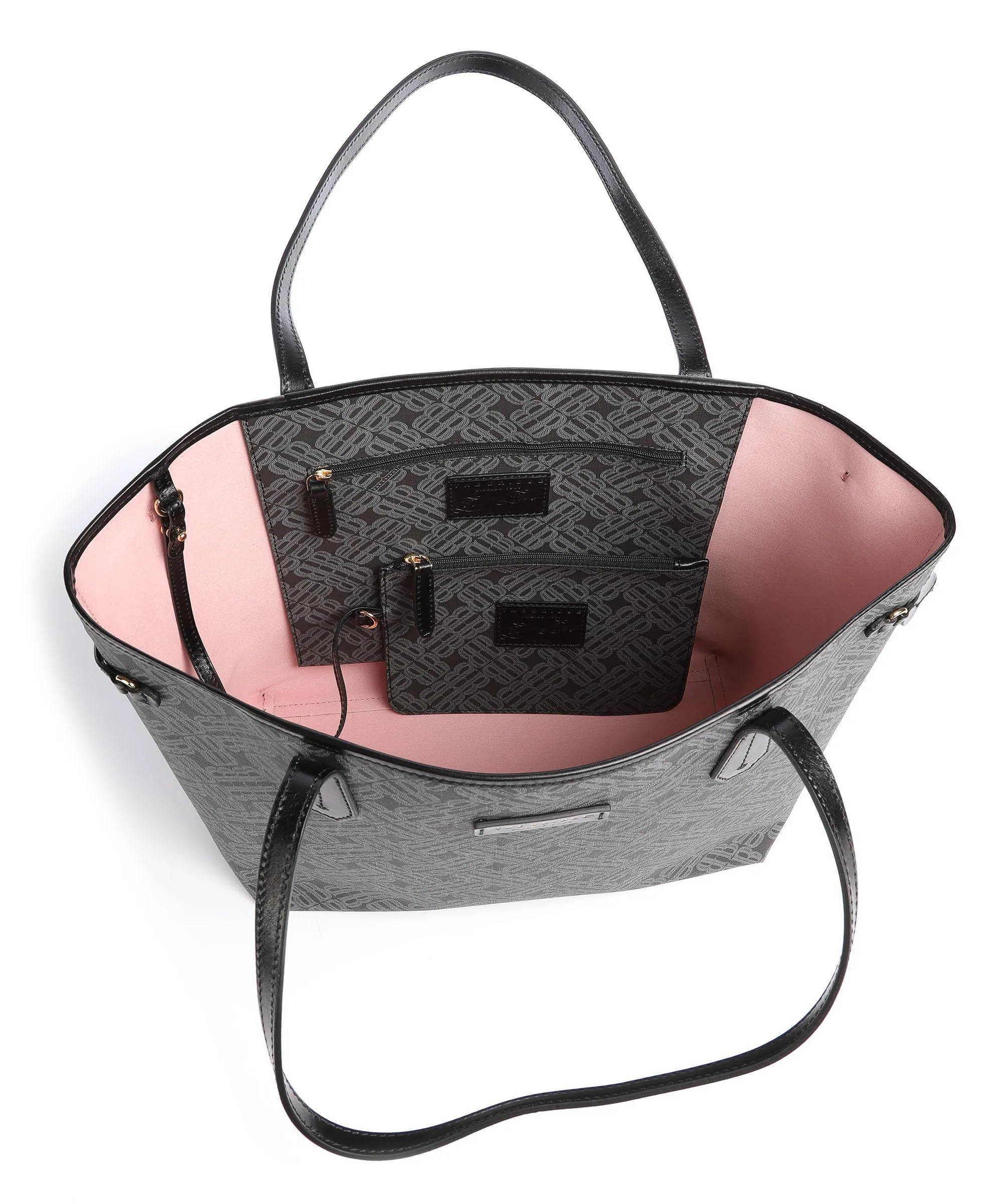  The Bridge Anna Borsa shopper pelle sintetica grigio/nero  