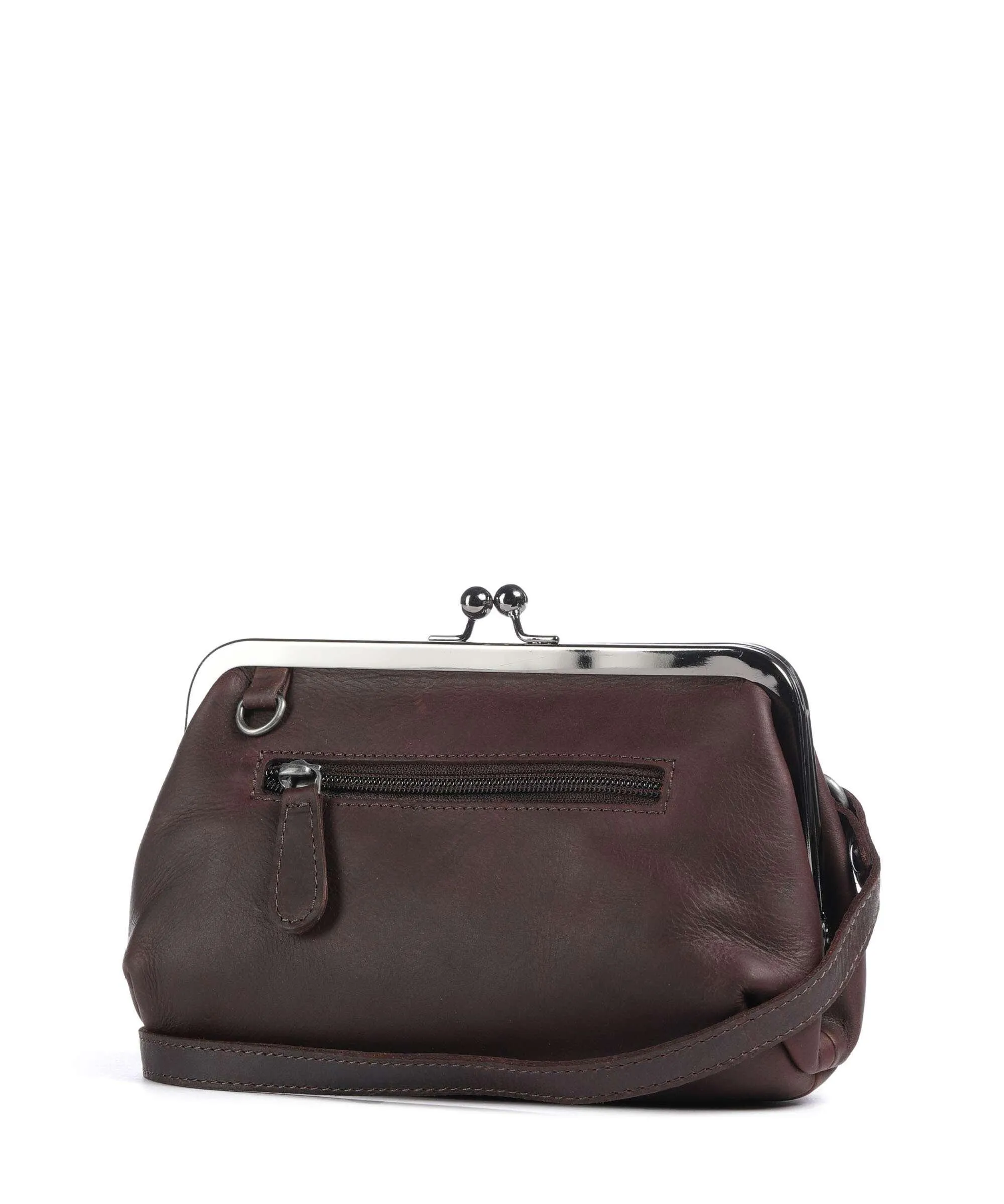  The Chesterfield Brand Cow Wax Pull Up Andrade Borsa a spalla pelle di vacchetta pull-up marrone scuro  