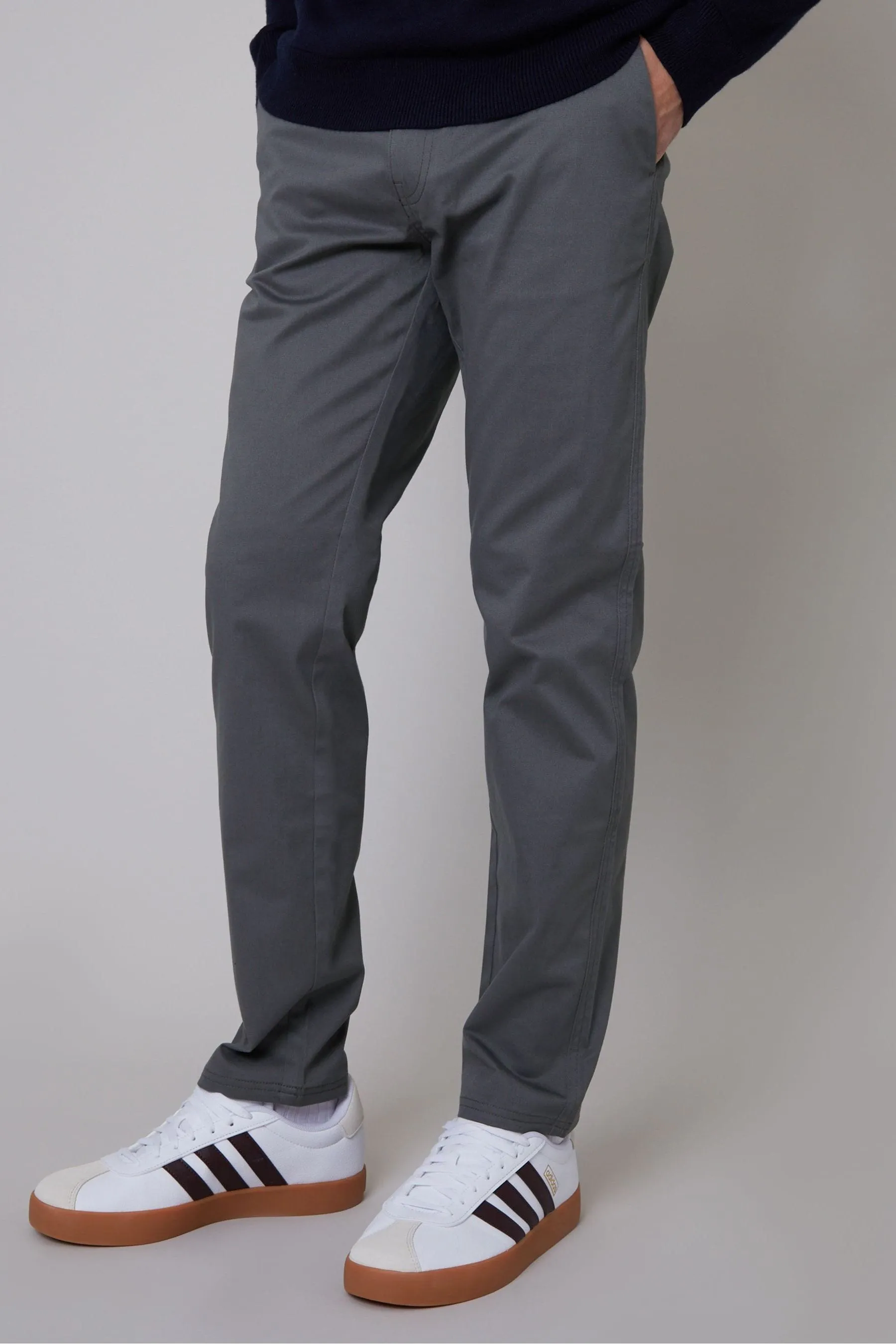 Threadbare cotone vestibilità regular - Vestibilità Pantaloni chino elasticizzata