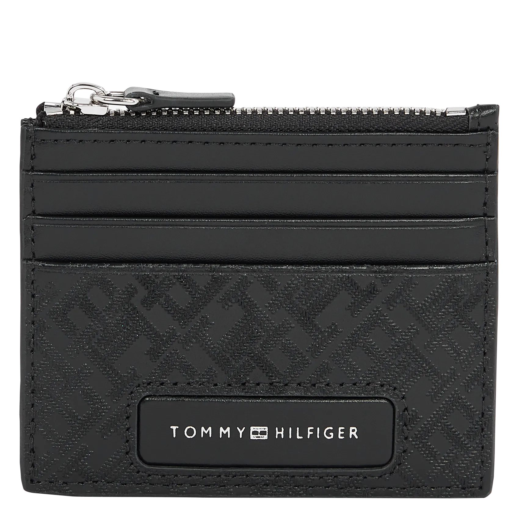  TOMMY HILFIGER   Porta carte in pelle con motivo | Nero