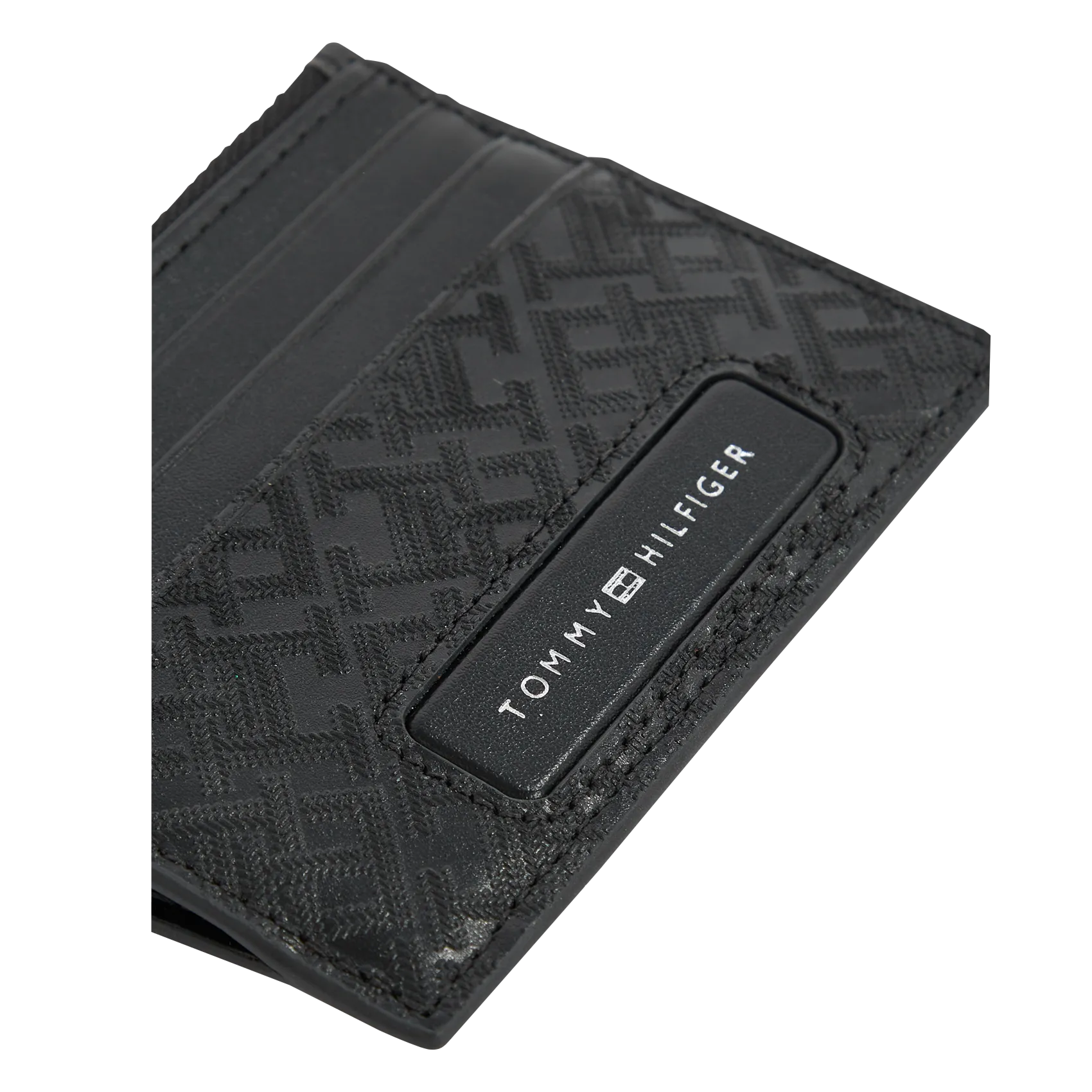  TOMMY HILFIGER   Porta carte in pelle con motivo | Nero