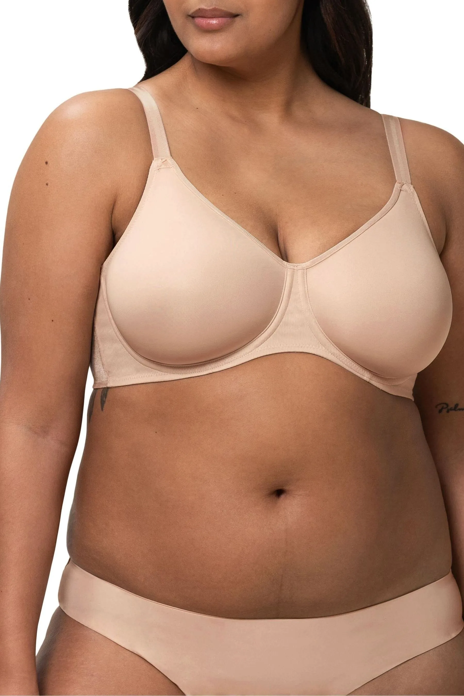 Triumph color carne - Urban - Reggiseno minimizer in microfibra