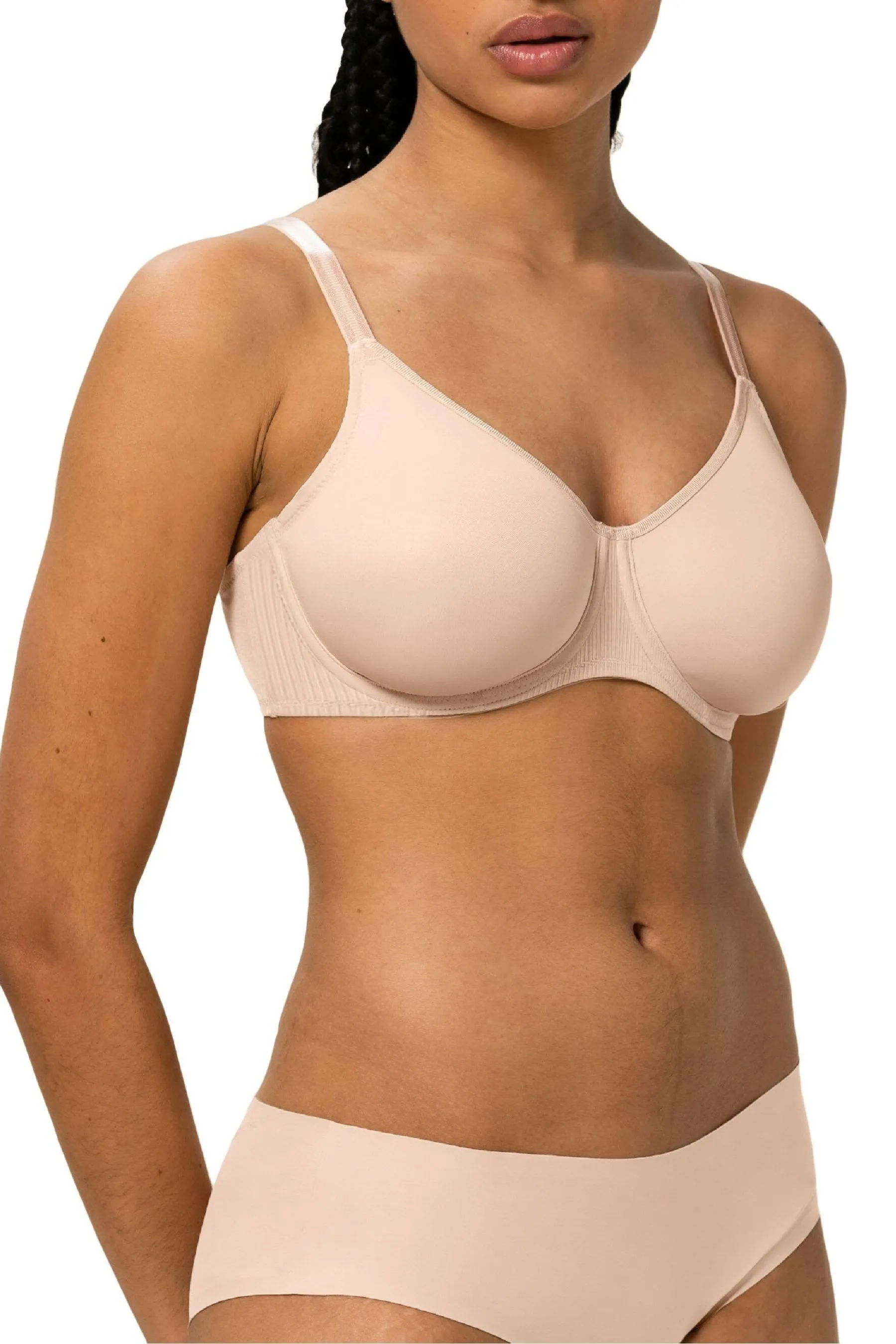 Triumph color carne - Urban - Reggiseno minimizer in microfibra