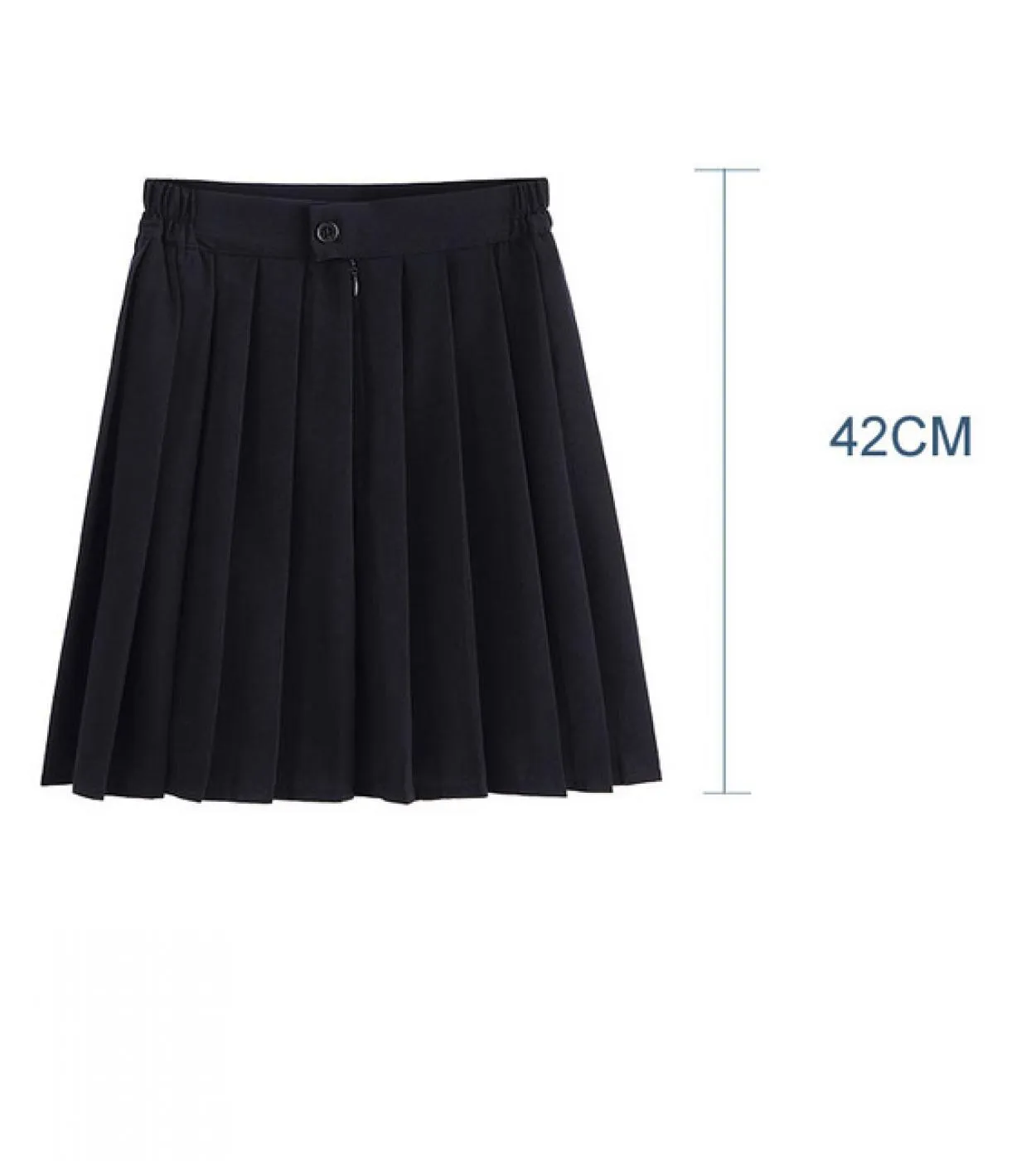 Uniformi scolastiche per ragazze Tuta plissettata tinta unita Pantaloni neri stile accademia per ragazze studentesse delle scuol