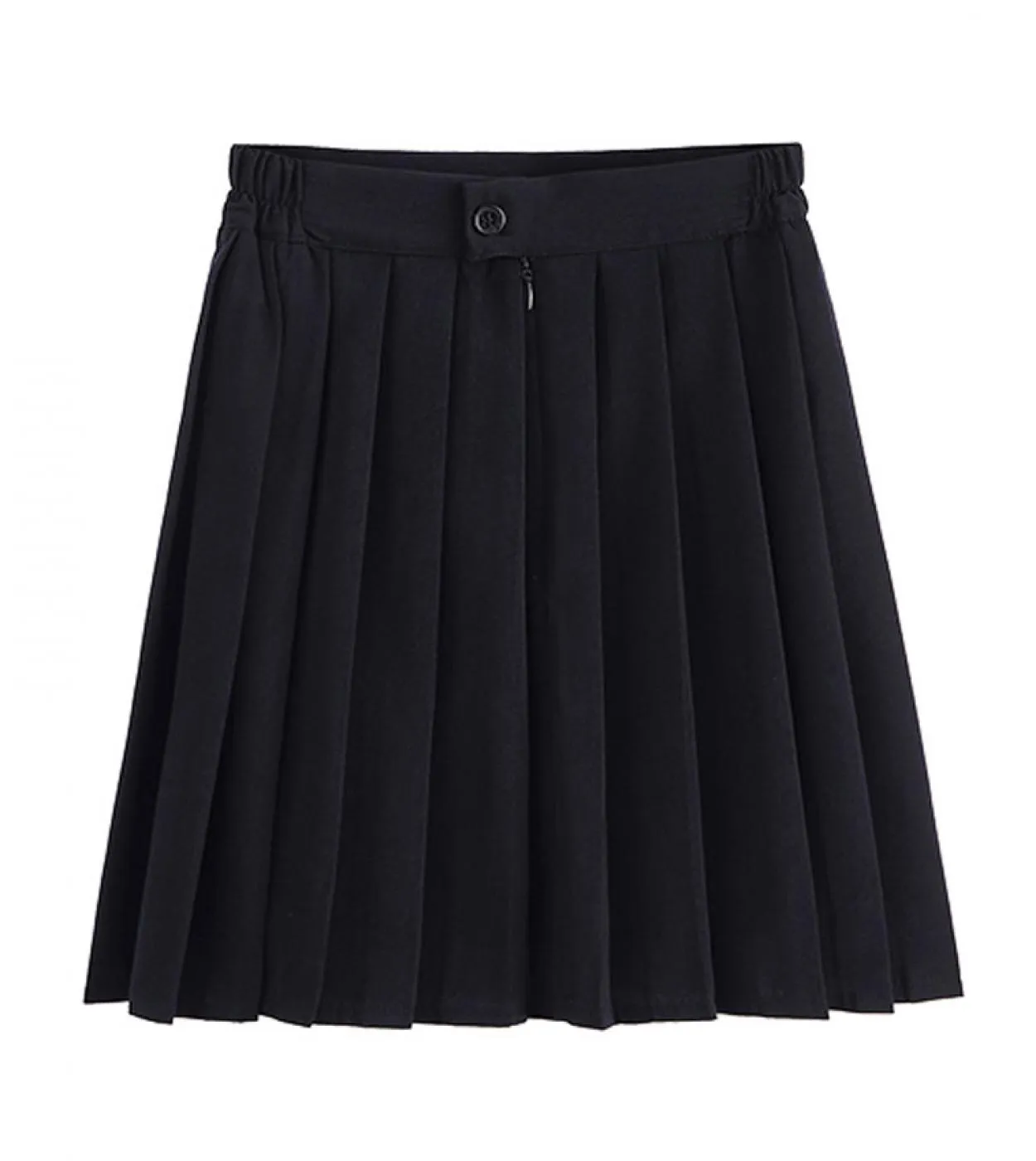 Uniformi scolastiche per ragazze Tuta plissettata tinta unita Pantaloni neri stile accademia per ragazze studentesse delle scuol