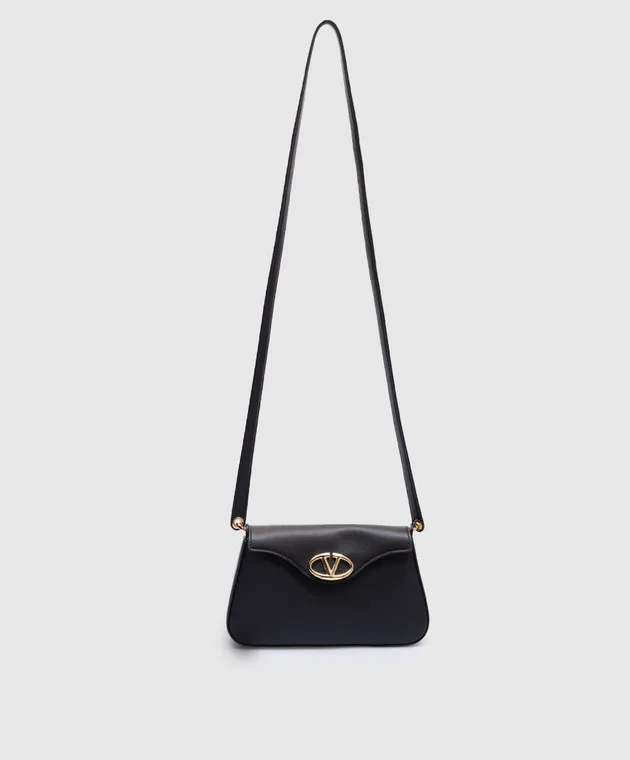 Valentino Borsa a tracolla in pelle nera con logo 5W0P0AD4MIM
