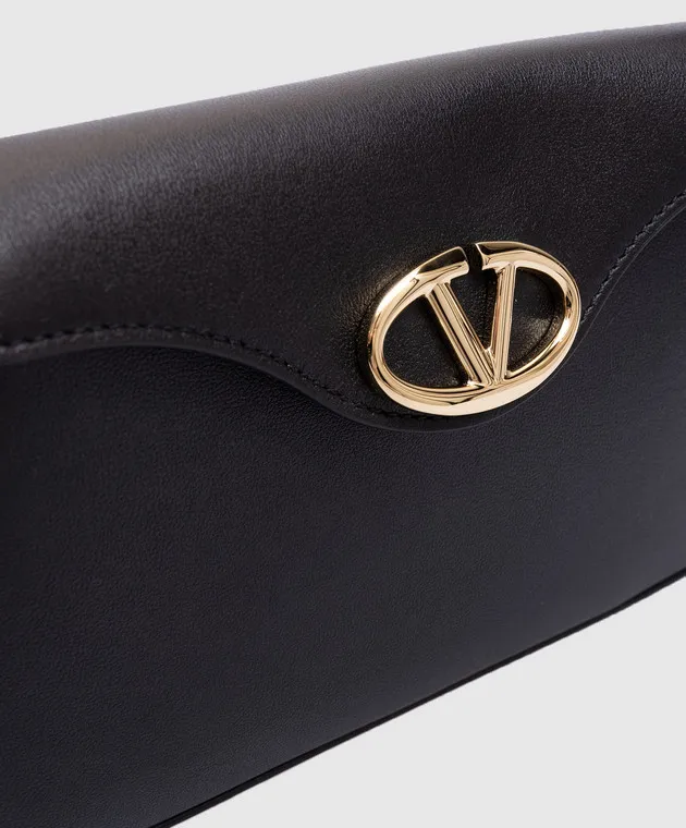 Valentino Borsa a tracolla in pelle nera con logo 5W0P0AD4MIM