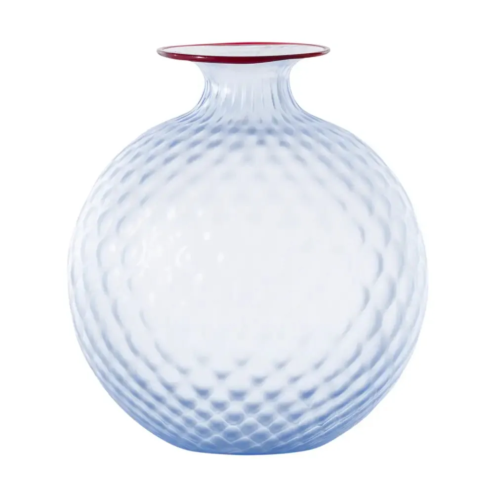 Vaso Venini Balloton Iceberg Sabbiato Medio 100.18