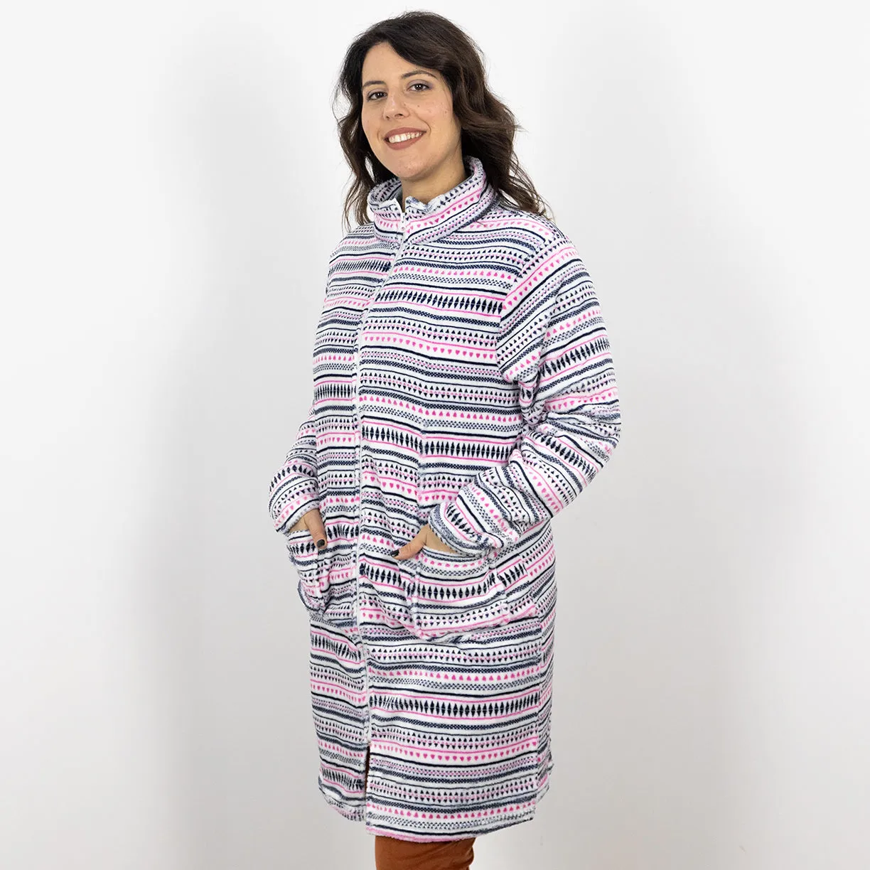 Vestaglia Donna Pile Lara Justin Lovane