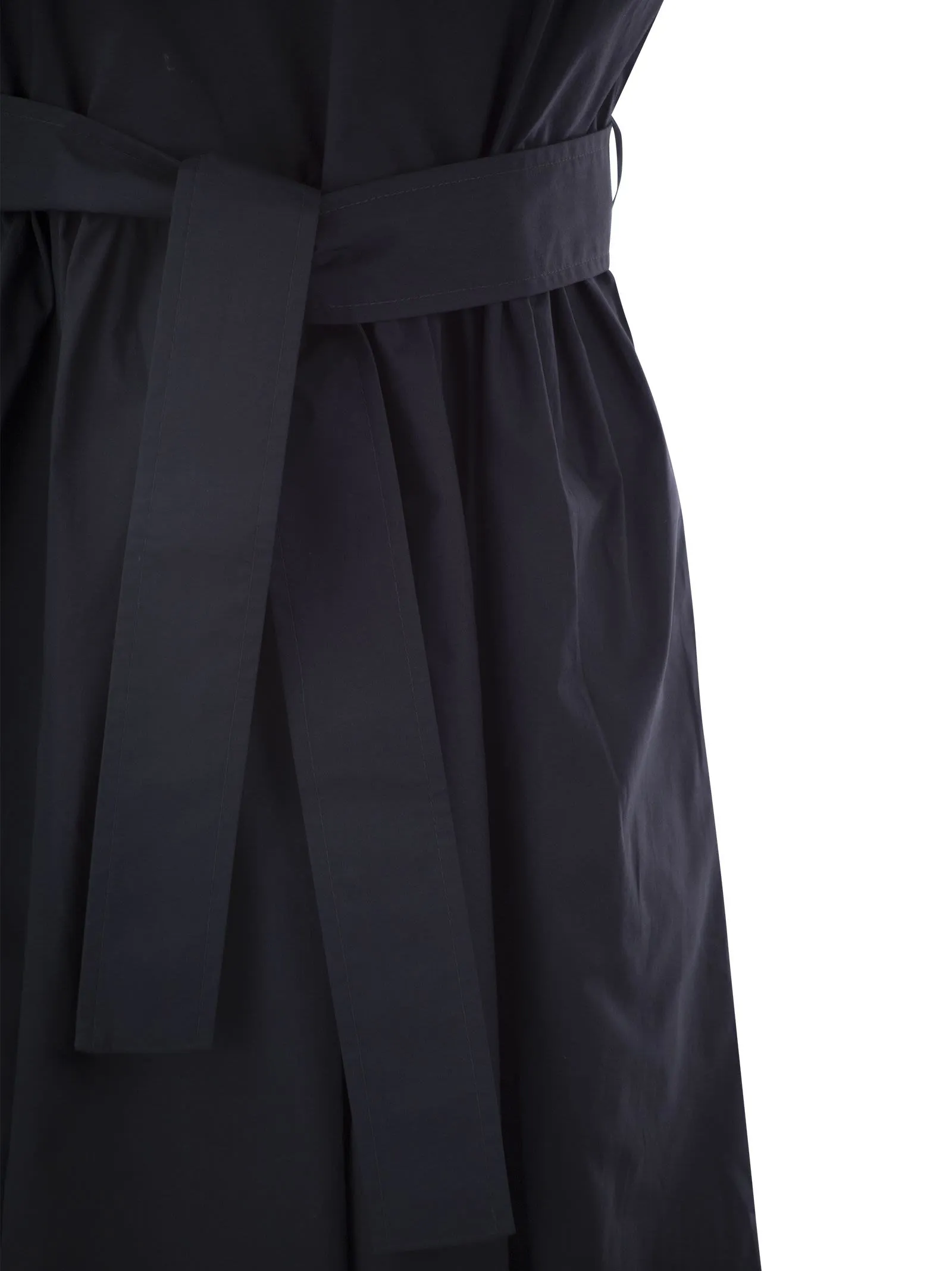 Vestito corto in popeline di puro cotone