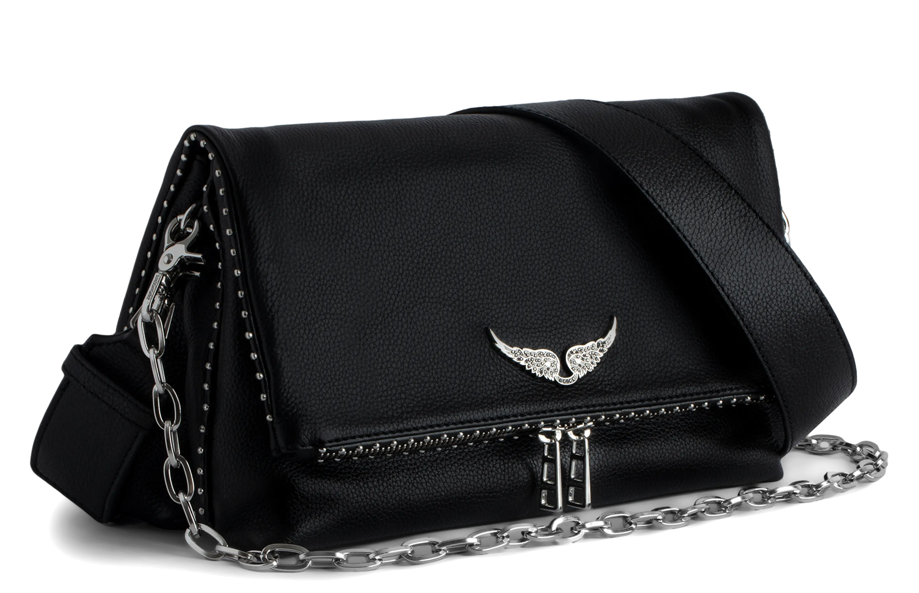  ZADIG&VOLTAIRE   ROCKY - Borsa in pelle con borchie | Nero