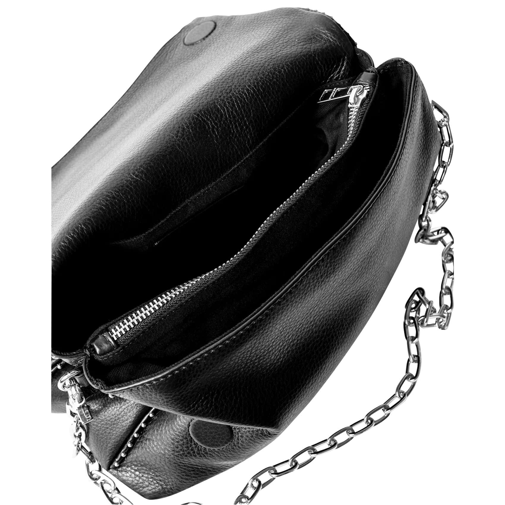  ZADIG&VOLTAIRE   ROCKY - Borsa in pelle con borchie | Nero